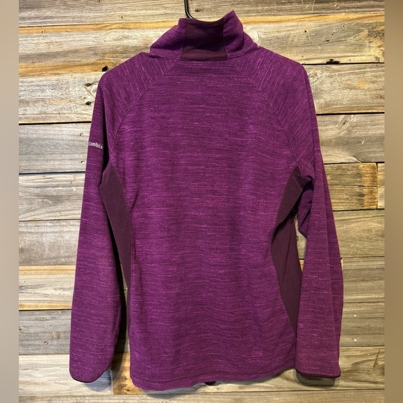 Columbia Women's Sweater Pullover Fleece Sweatshirt Purple Heather Plum Size XL - Picture 5 of 6